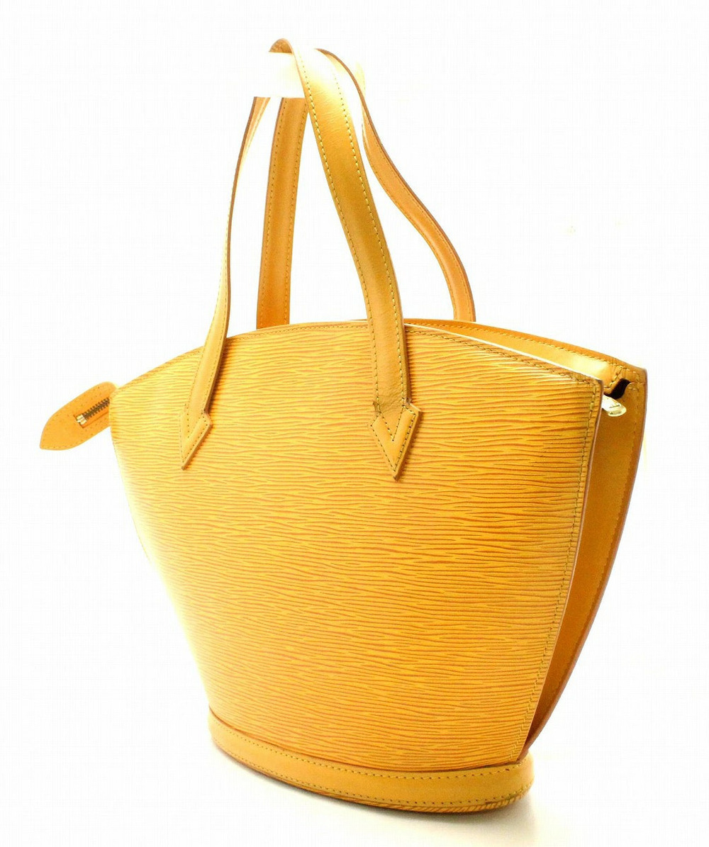 Louis Vuitton Leather Epi Bag Saint Shoulder Jacques Tote Handbag Tassili